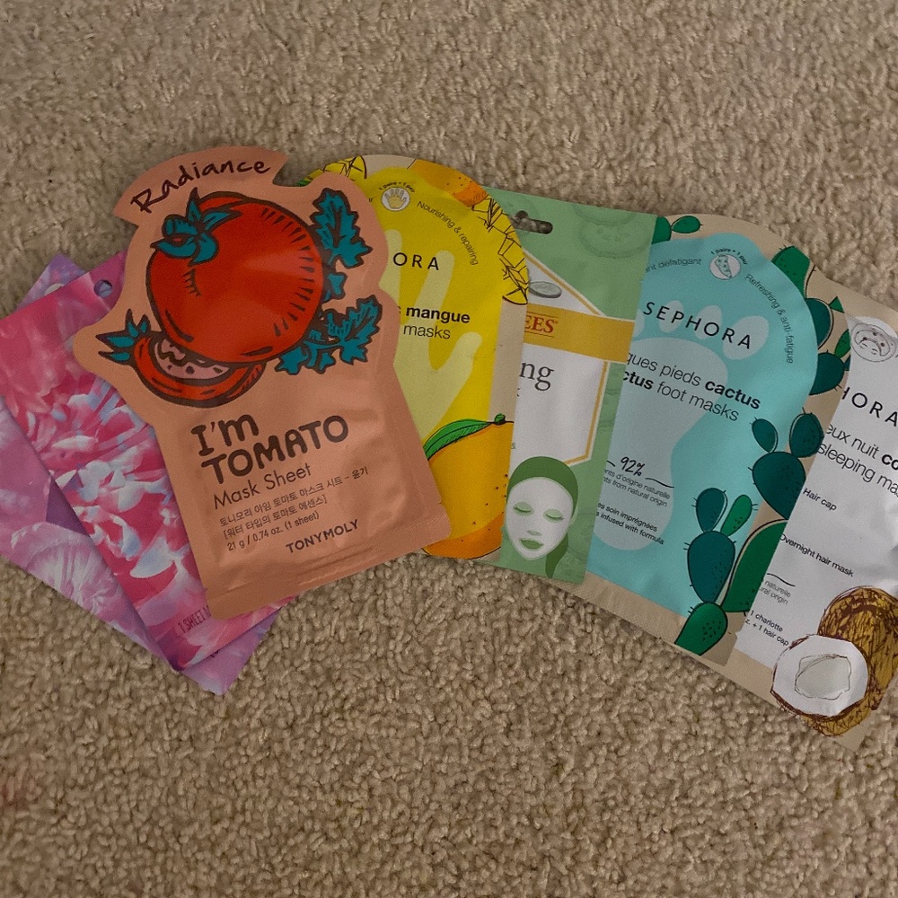 7 Face Masks Sephora, Tony Moly, Burts Bees, Target